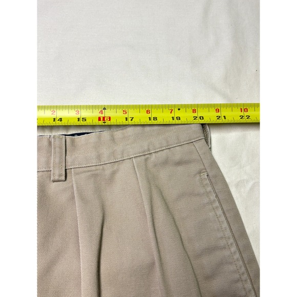 Polo Ralph Lauren Men's Khaki Chino Pants Flat Front Pleated Size 40x27 - Picture 11 of 15